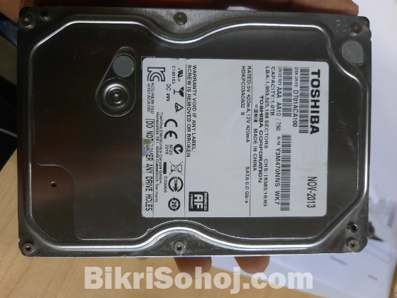 Tosiba DT01 ACA 100 1TB sata desktop hard drive